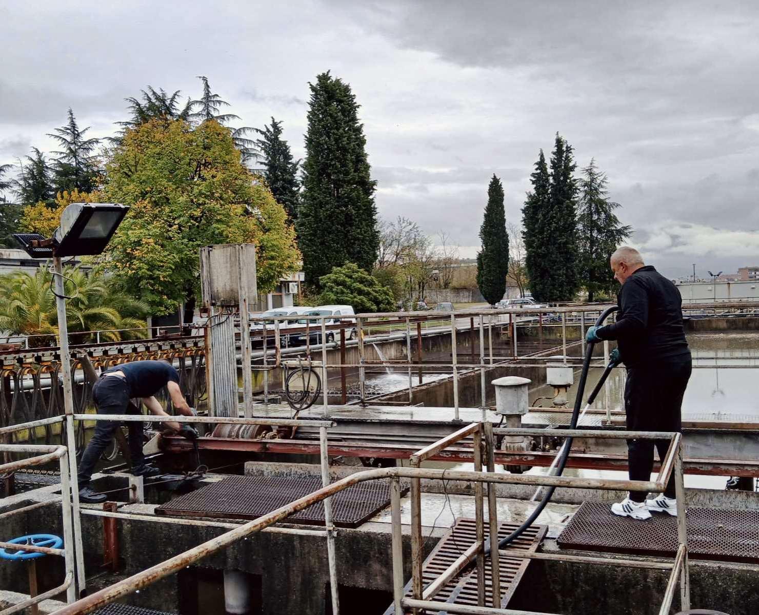 Montiranje opreme i zamjena sajli na primarnom taložniku