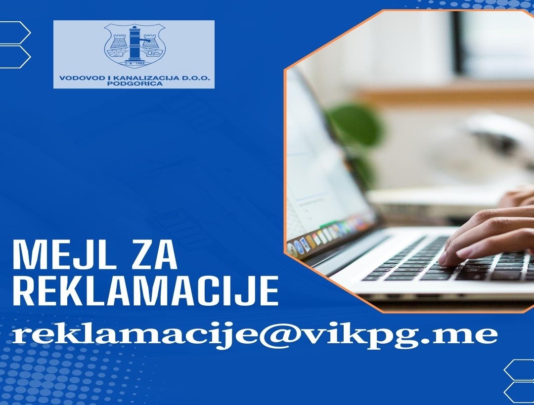 Načini slanja reklamacija na obračun isporučene vode