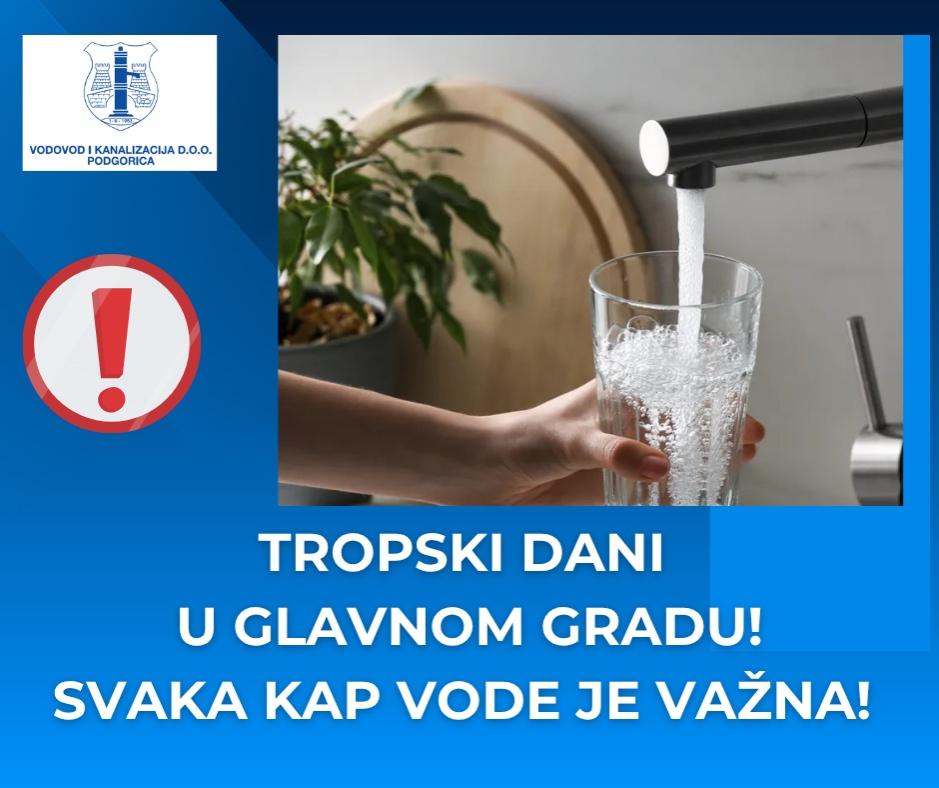 Tropski talas u Podgorici